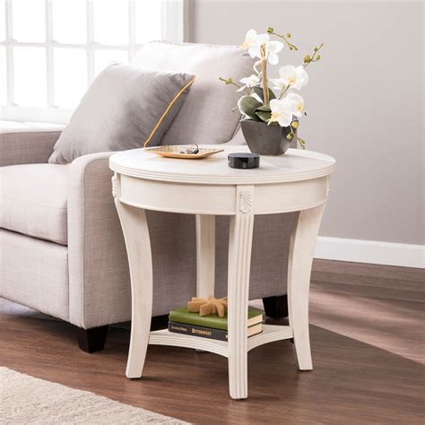 Affordable White Round Living Room Table